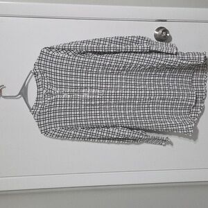 Steve Madden Black and White Checkered Tunic